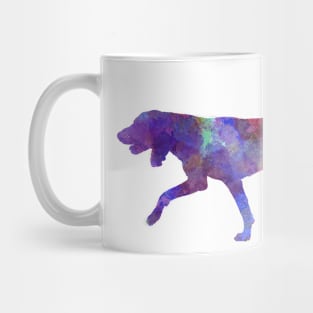 Black and Tan Coonhound in watercolor Mug